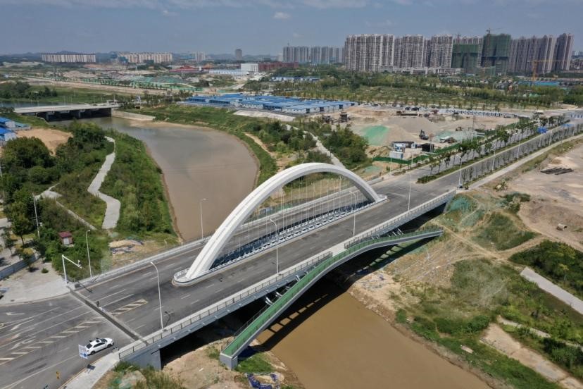 紫荆路跨龙王港河桥梁工程